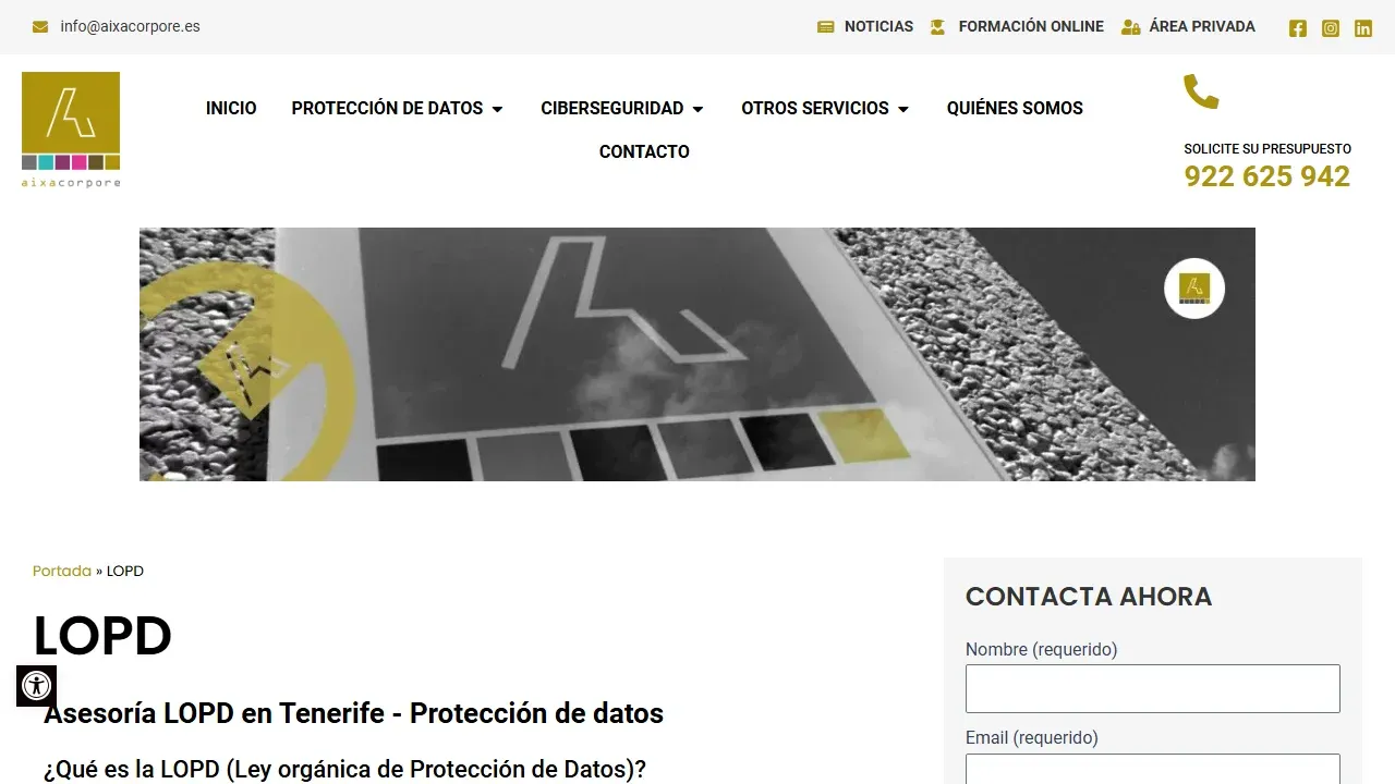 Aixa Corpore - Protección de Datos LOPD en Tenerife - Consultoría SEO Legal