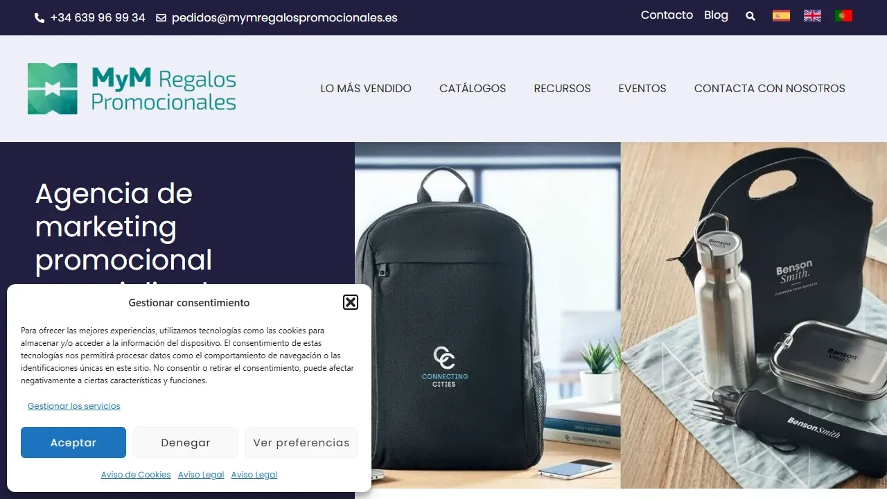 MyM Regalos Promocionales - E-commerce Regalos Empresa - SEO y Tienda Online