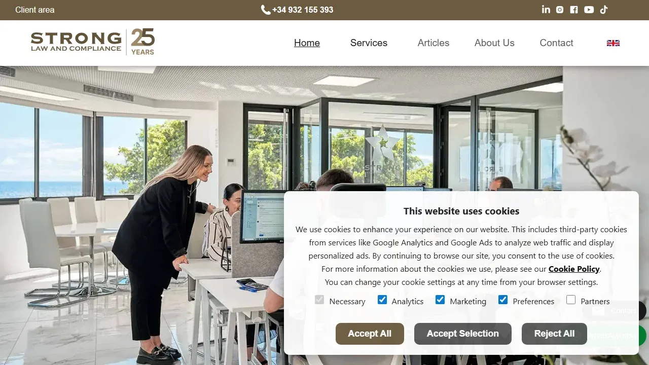 Proyecto Strong Abogados - Despacho de Abogados España - SEO Legal Multiidioma - Caso de éxito Strong Abogados