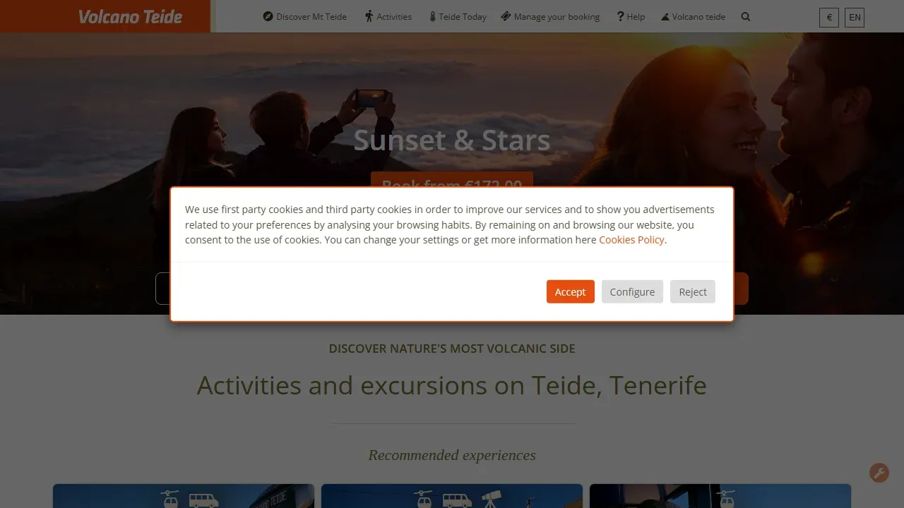 Teleférico del Teide - Consultoría SEO y SEM en Turismo Tenerife